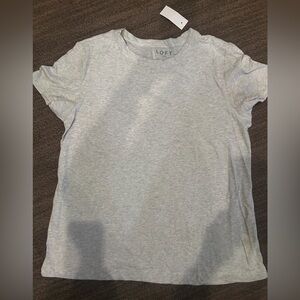 LOFT women’s Light Gray Short Sleeve Tee